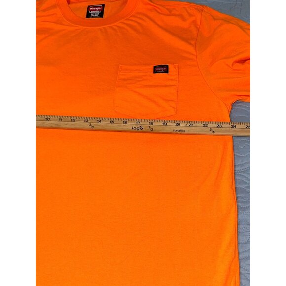 Wrangler Workwear Mens XLT/XGA Orange Pocket T-Shirt - Picture 7 of 7